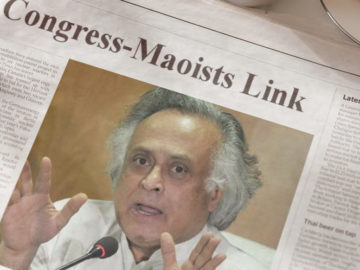 Jairam Ramesh Congress Maoist link