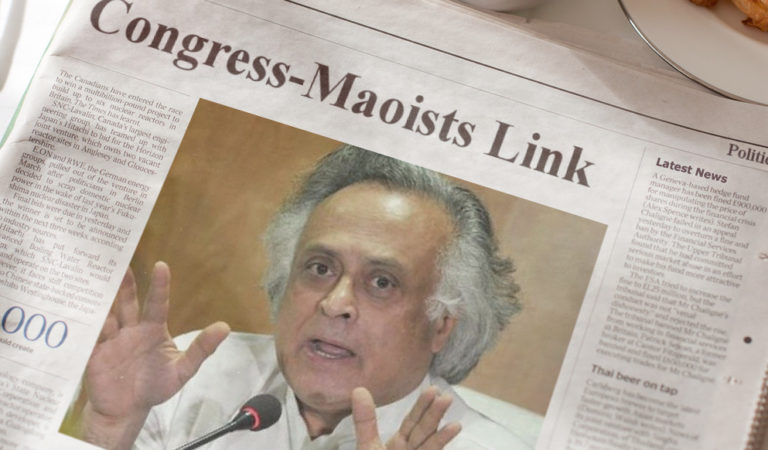 Moment of silent contemplation for Jairam Ramesh; He befriended the lobby of urban Maoists?
